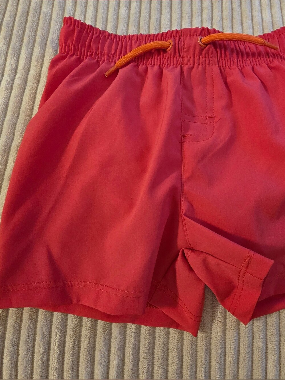 wonder nation Red Swim Trunks with Orange Drawstring